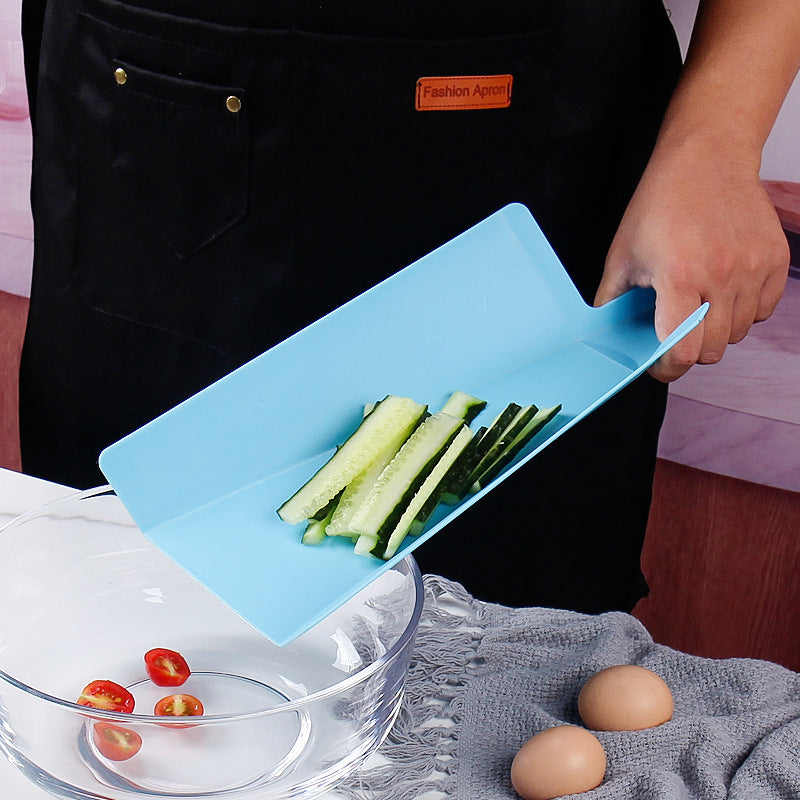 Portable PP folding vegetable board kitchen double-sided plastic cutting board multi-purpose vegetable cutting board drainage board - V.I.P Digital Presence