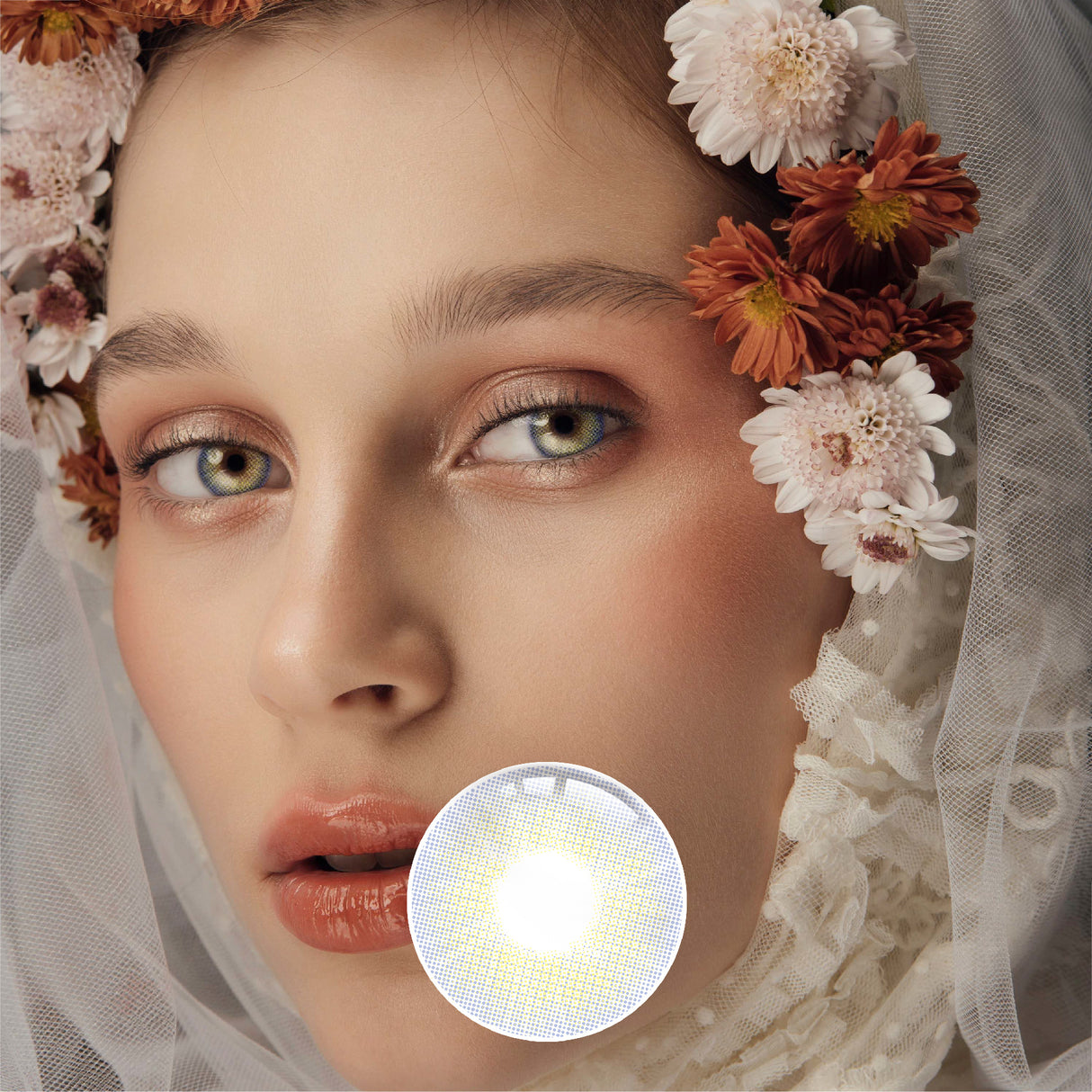 1Pcs FDA Certificate Eyes Beautiful Pupil Colorful Girl Cosplay Contact Lenses Gray - V.I.P Digital Presence