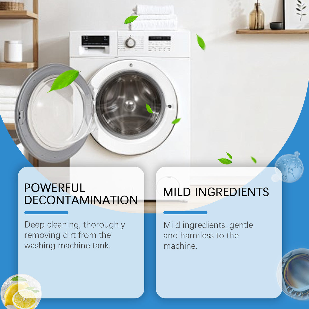 Washing Machine Decontaminator Cleaning Powder To Remove Dirt Odor Laundry Sink Household Clean Fresh And Effective - V.I.P Digital Presence