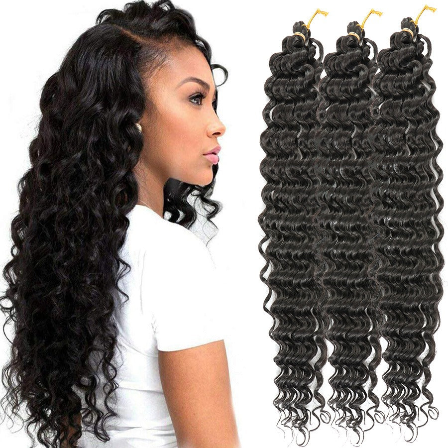 African crochet hair wig Deep Wave hair Latin American curly braided hair fluffy - V.I.P Digital Presence