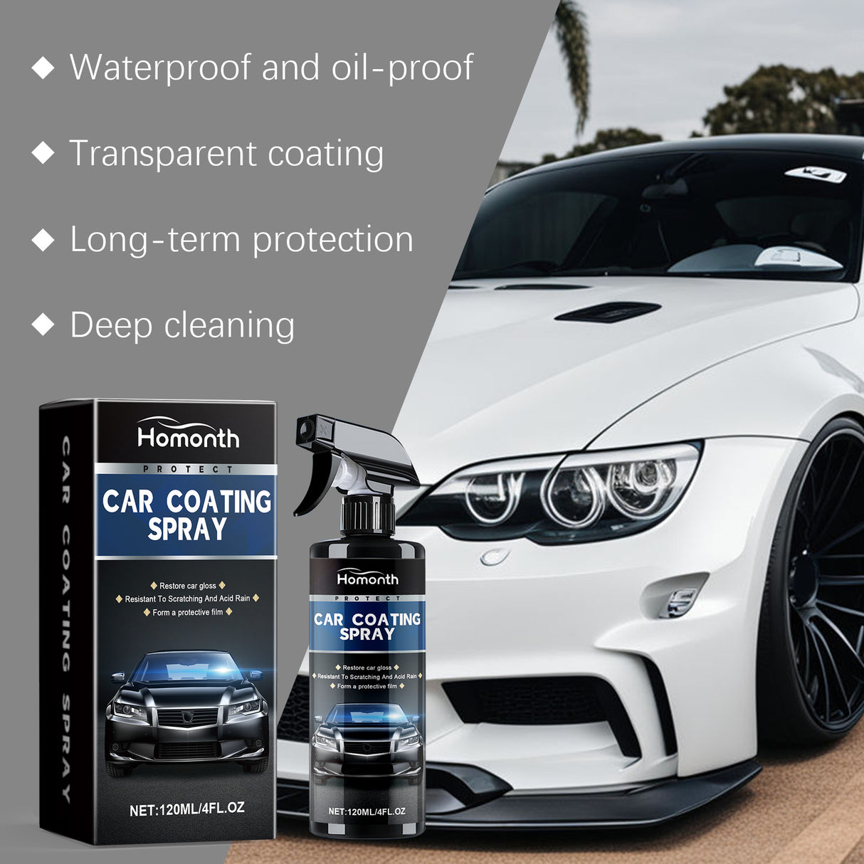 Automotive Ceramic Coating Spray Automotive Finish Maintenance Cleaning Decontamination Repair Scratch Retreader - V.I.P Digital Presence