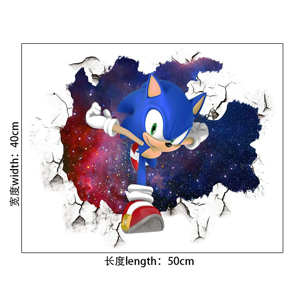 Sonic Stickers Cartoon Anime Super Mario Self Adhesive PVC Decoration Mario Stickers - V.I.P Digital Presence