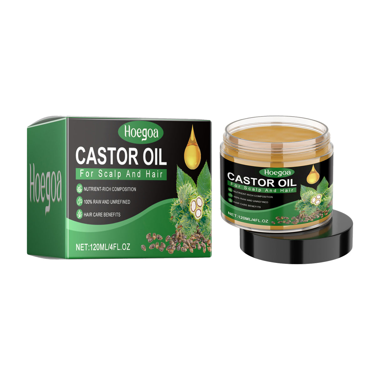 Castor Oil, Nourish And Repair Damaged Hair Dry Strength Solid Hair Smooth Hair Oil - V.I.P Digital Presence