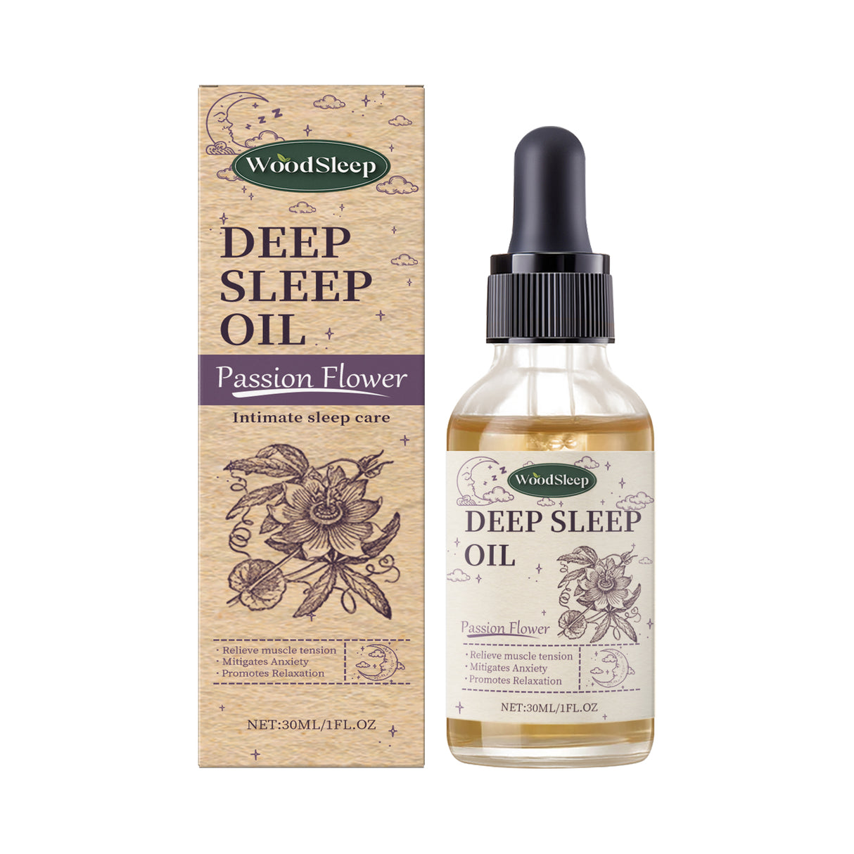 Passionflower Sleep Essential Oil Lavender Aromatic Essential Oil For Relaxing And Soothing Night Skin Care - V.I.P Digital Presence