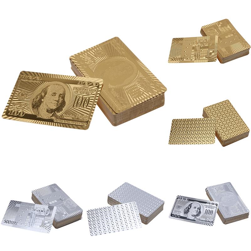 Waterproof Luxury Platinum Foil Poker Playing Cards Gold Plated Porker Cards - V.I.P Digital Presence