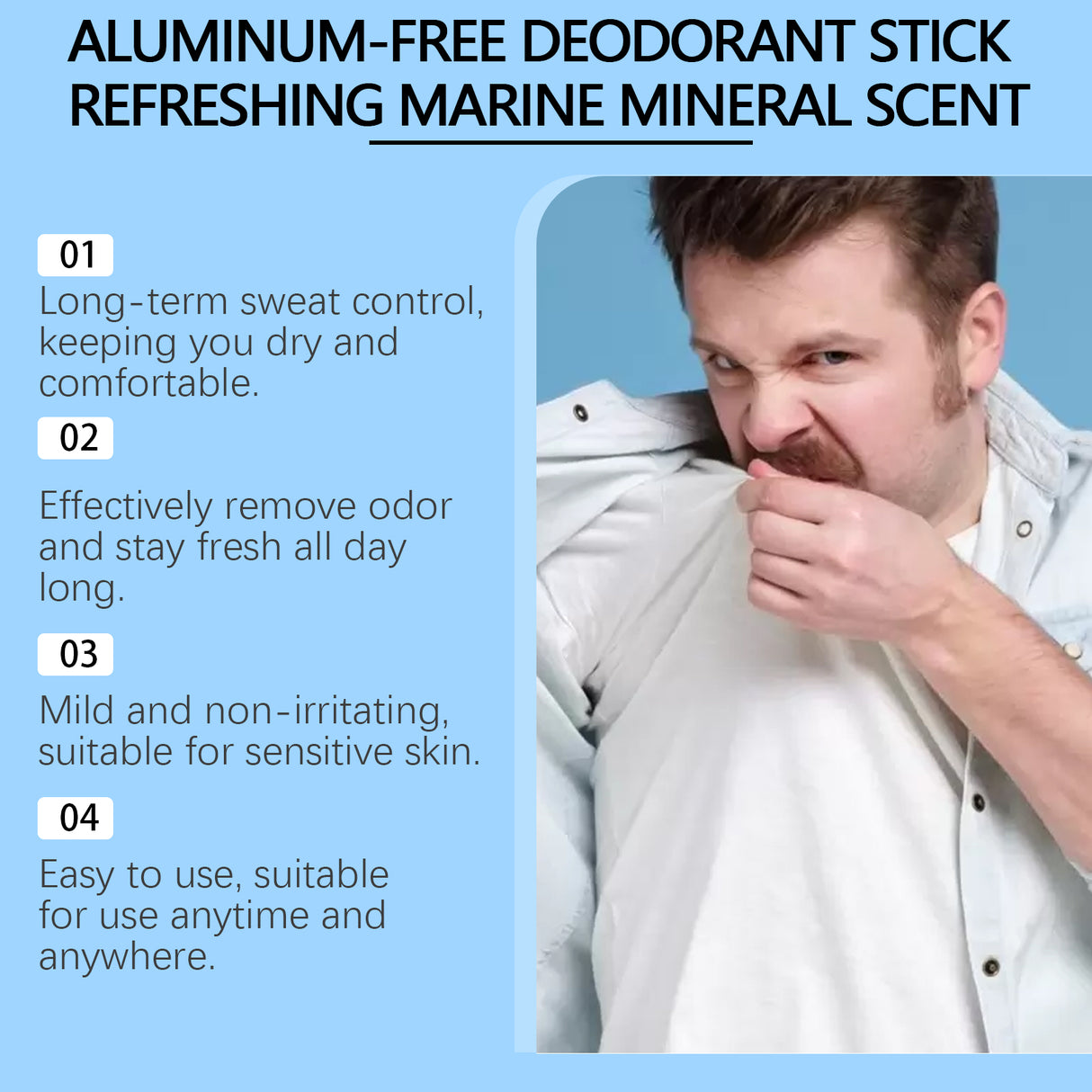 Mineral Underarm Fragrance Bar, Mineral Essence Gentle Armpit Protection, Clean And Fragrance Dry Skin Care