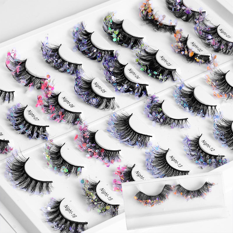 New Color Noctilucent Fried False Eyelashes Multi Layer Thick Cross Mink Like Eyelashes 8D FLUFFY - V.I.P Digital Presence