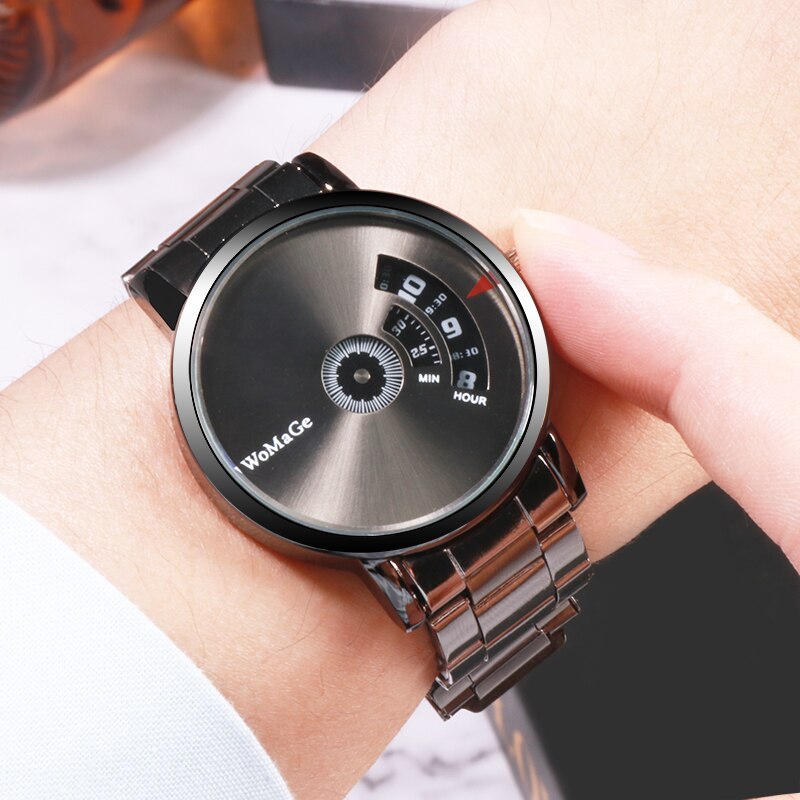 WoMaGe Fashion Watch Men Watches Stainless Steel Creative Men's Watches Male Wristwatch Luxury Mens Clock reloj mujer bayan saat - V.I.P Digital Presence