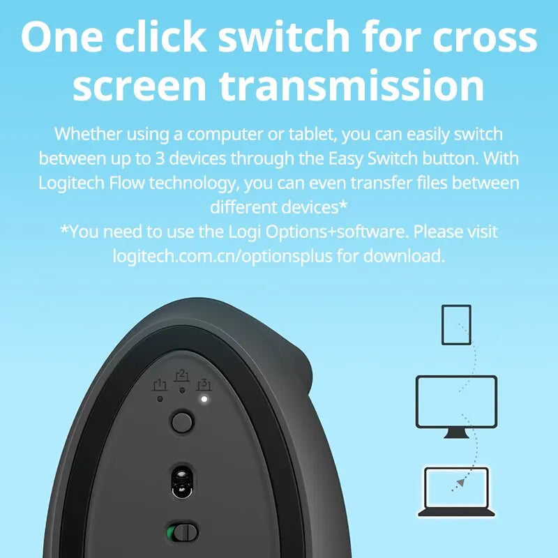 Logitech lift mouse Wireless Bluetooth Mouse Business Office Softtone Mouse Ergonomic Business Office Mouse - V.I.P Digital Presence