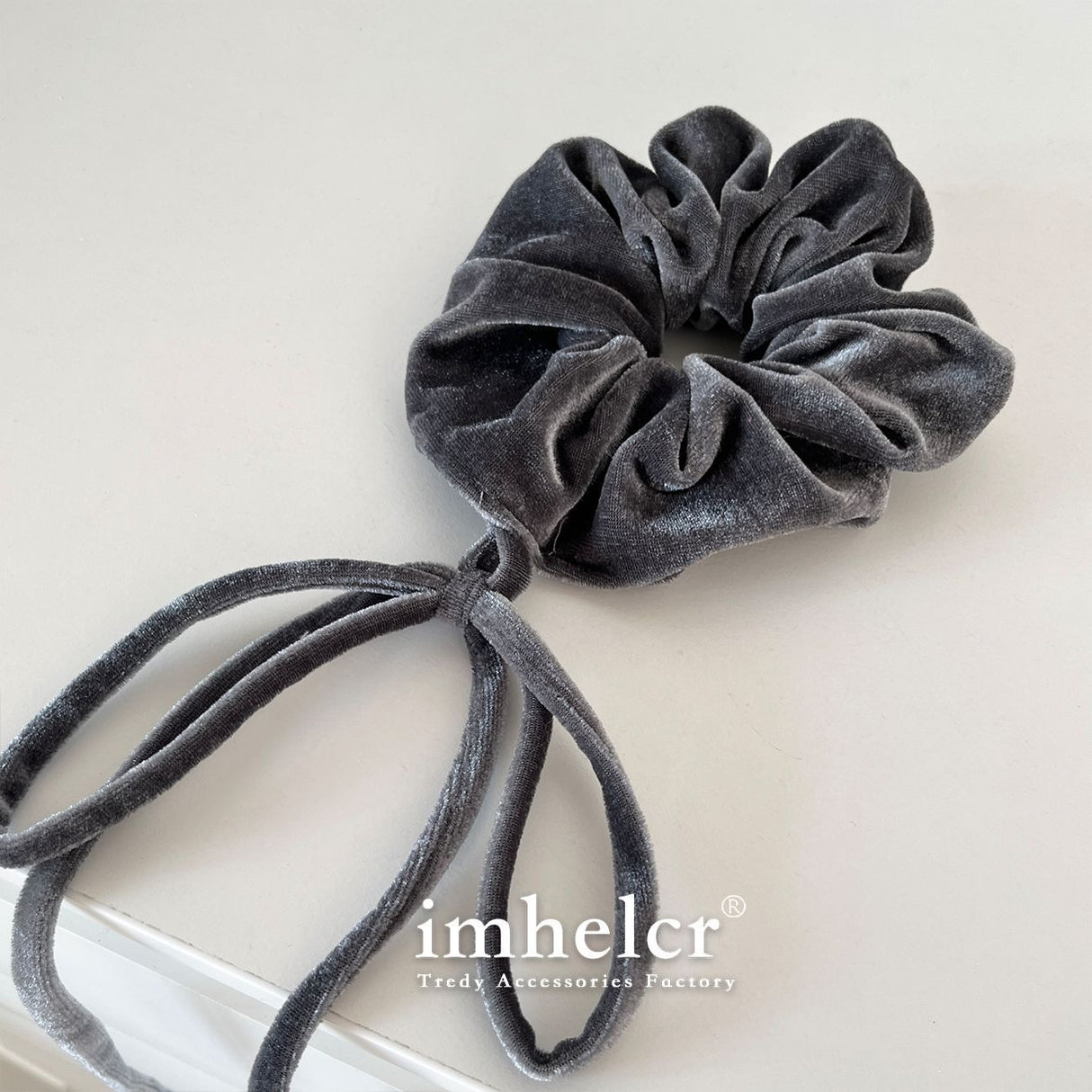 Vintage Velvet Long Ribbon Bow Large Intestine Hair Loop Head Rope Female - V.I.P Digital Presence