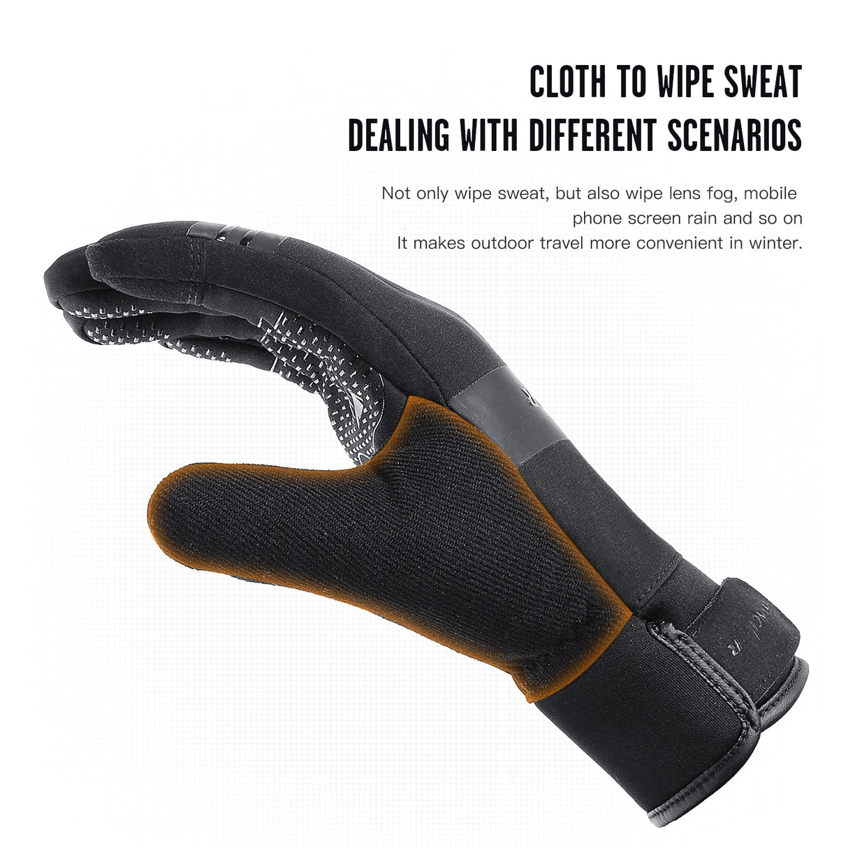 Outdoor new cycling warm cycling gloves thickened and plush comfortable touch screen anti splash and anti slip - V.I.P Digital Presence
