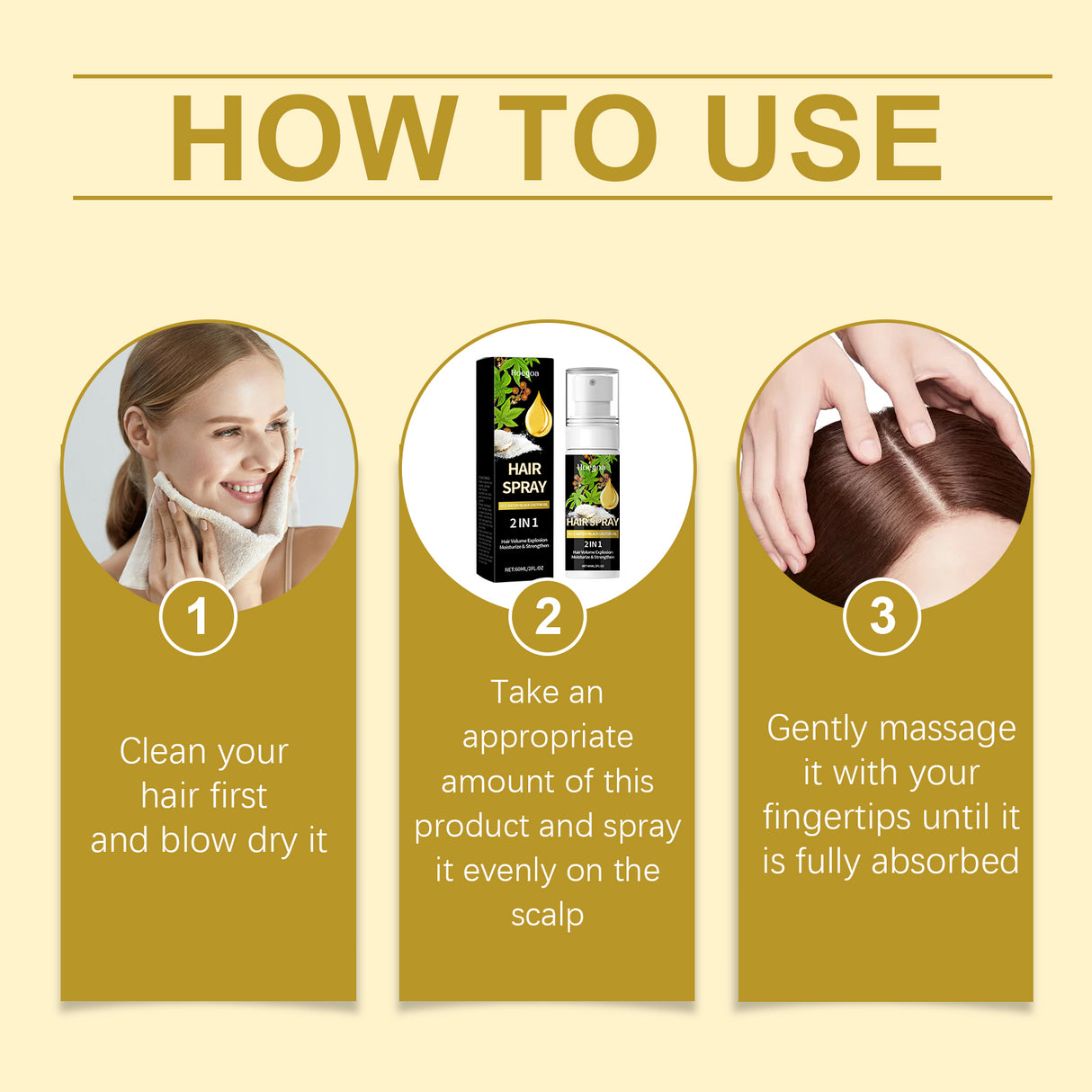 Hair Care Mist Nourishes Scalp, Moisturizes Hair And Shines Castor Oil Repair Spray - V.I.P Digital Presence