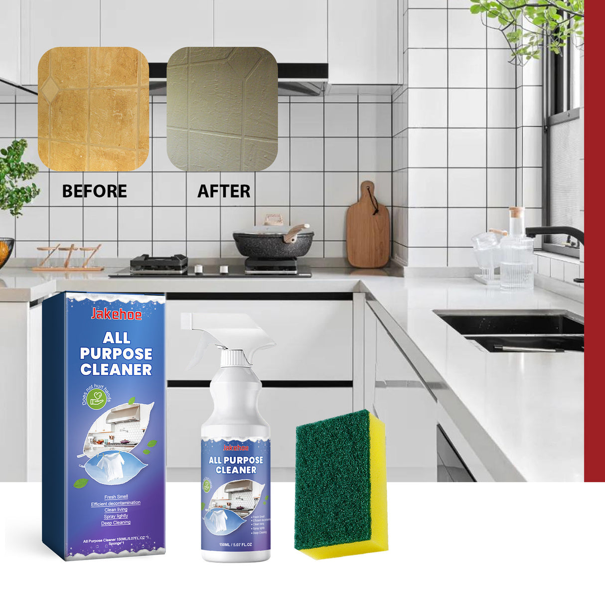 All Purpose Cleaner, Kitchen Range Hood Tile Wall Stubborn Oil Multi-Functional Detergent Detergent - V.I.P Digital Presence