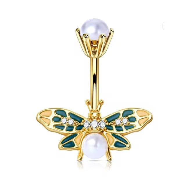 Navel Ring Creative Bat Bee Navel Buckle Navel Ring Body Piercing Jewelry - V.I.P Digital Presence