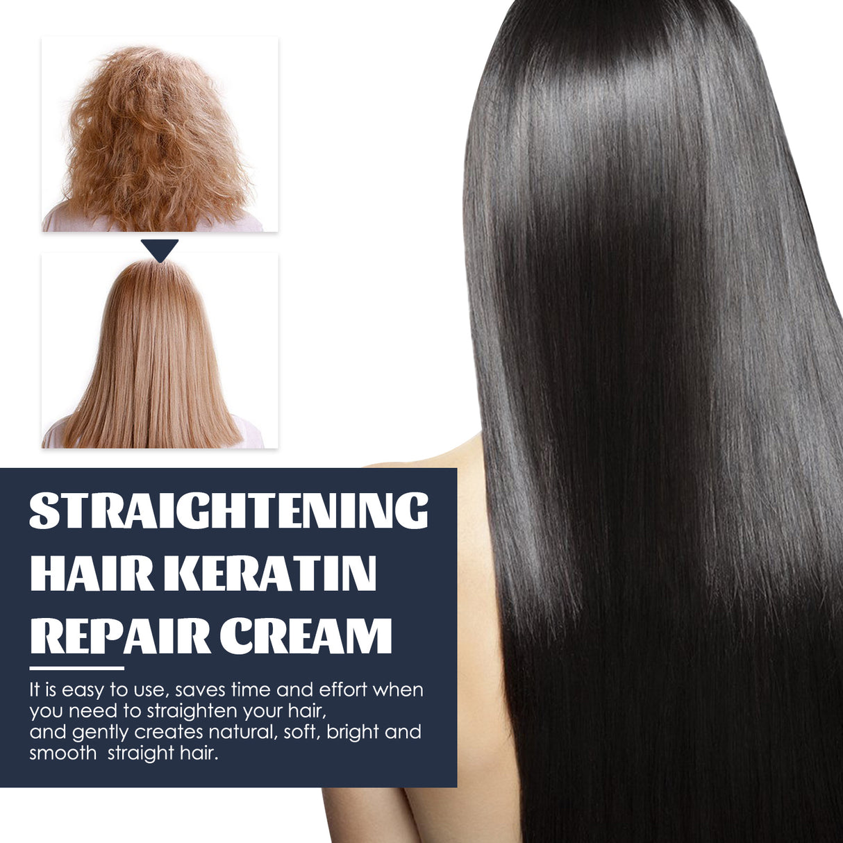 Straightening Hair Keratin Ratin Repair Cream, Repair Silky Hair Care Moisturizing Hair Mask Treatment Cream - V.I.P Digital Presence