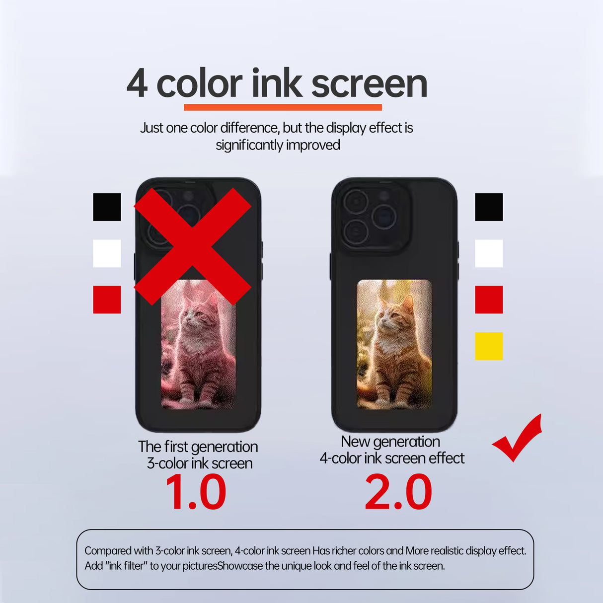 Screen casting phone case with ink screen DIY pattern suitable for iPhone protective case - V.I.P Digital Presence