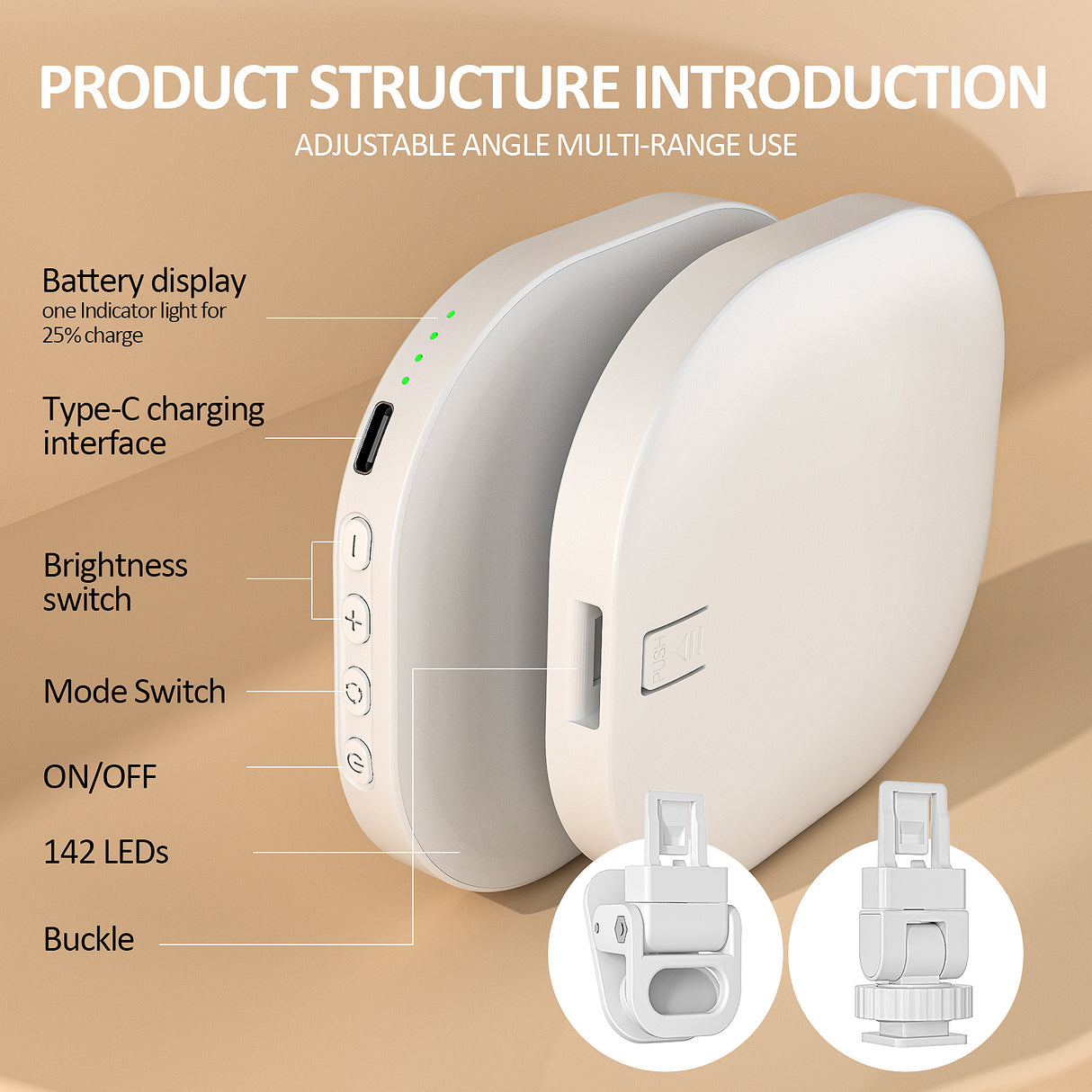 Mobile phone fill light, live broadcast ring light, computer laptop photography light, LED video conference fill light - V.I.P Digital Presence