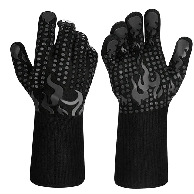Heat Resistant Gloves Heat Proof Grill Gloves For Barbecue Cooking Baking Pulling Meat Washable Oven Gloves Mitts As Smoker BBQ - V.I.P Digital Presence