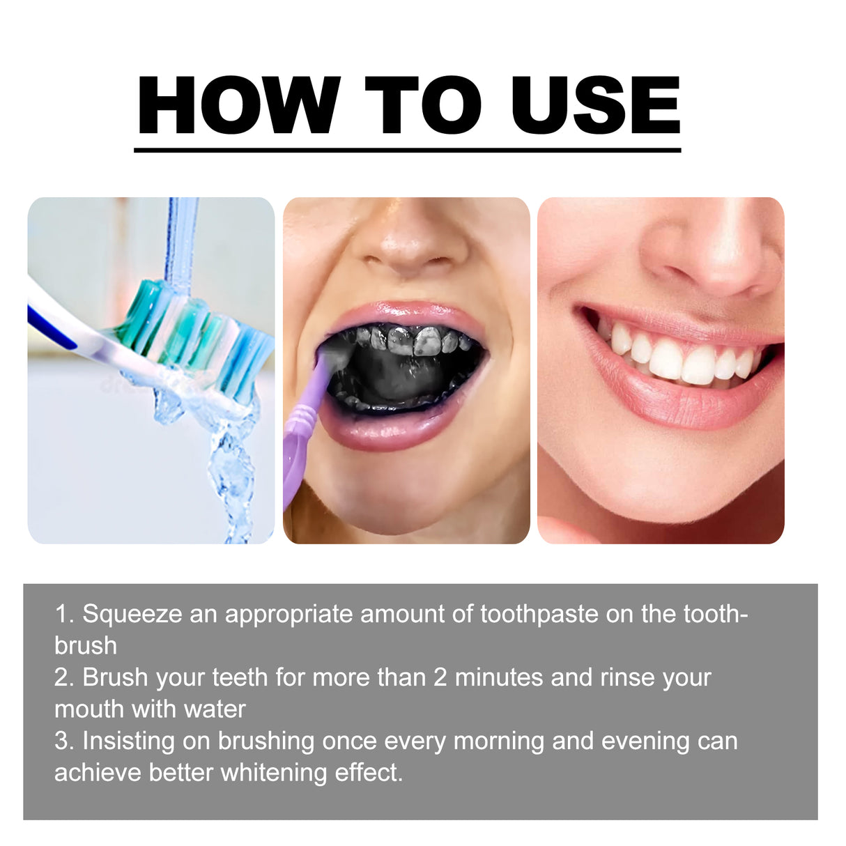 Bamboo Charcoal Whitening Toothpaste Dazzling Teeth Strong Enamel Easy Stain Removal Fresh Breath Bamboo Charcoal Toothpaste - V.I.P Digital Presence