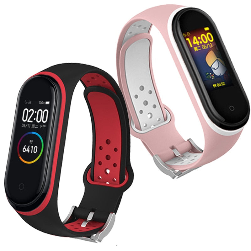 Strap For Mi band 5 4 3 Strap breathable bracelet for mi band 4 3 bracelet miband 3 4 sport strap for XiaoMi mi band 3 4 5 Strap - V.I.P Digital Presence