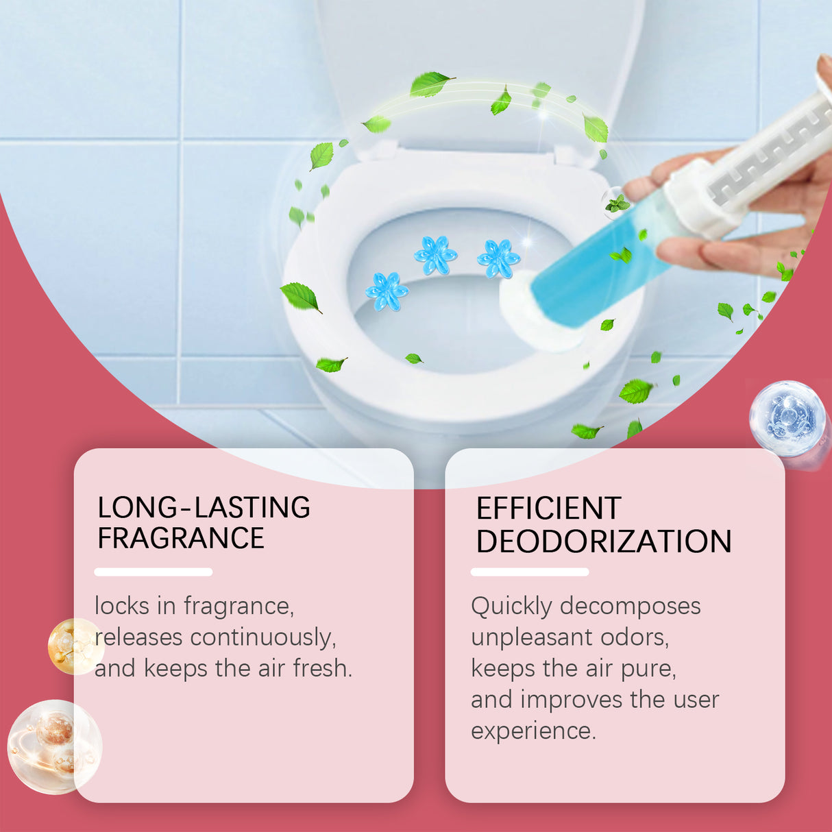 Toilet Gel Deodorizer Flower Household Toilet Descaling Deodorizing Deodorizing Fragrance Deodorizing Odor-Removing Toilet Cleaner - V.I.P Digital Presence