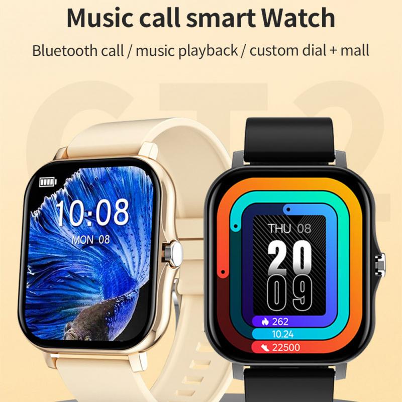 CT2 Smart Watch Full Touch Fitness Smart Watch Heart Rate Monitor Bluetooth Call Waterproof Watch - V.I.P Digital Presence