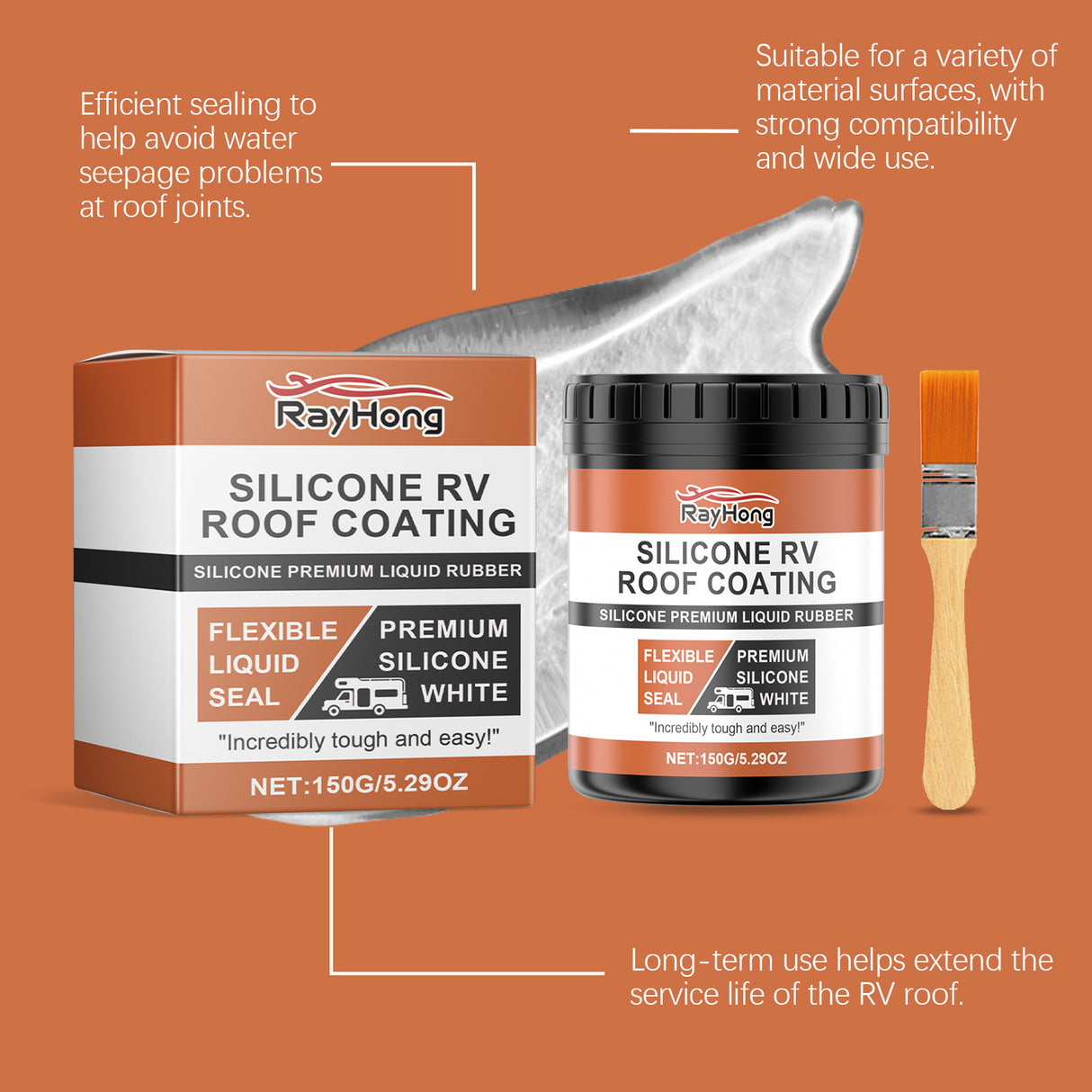 Silicone Rv Roof Paint, Rv Roof Repair Wood Paint Leak Sealant - V.I.P Digital Presence