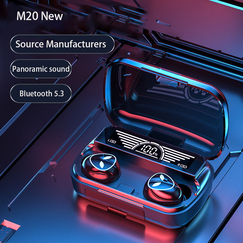 M10M30 Bluetooth Headset High-Capacity Wireless Private Model TWS New F9 Smiley Face Binaural 5.1 Noise Cancellation - V.I.P Digital Presence