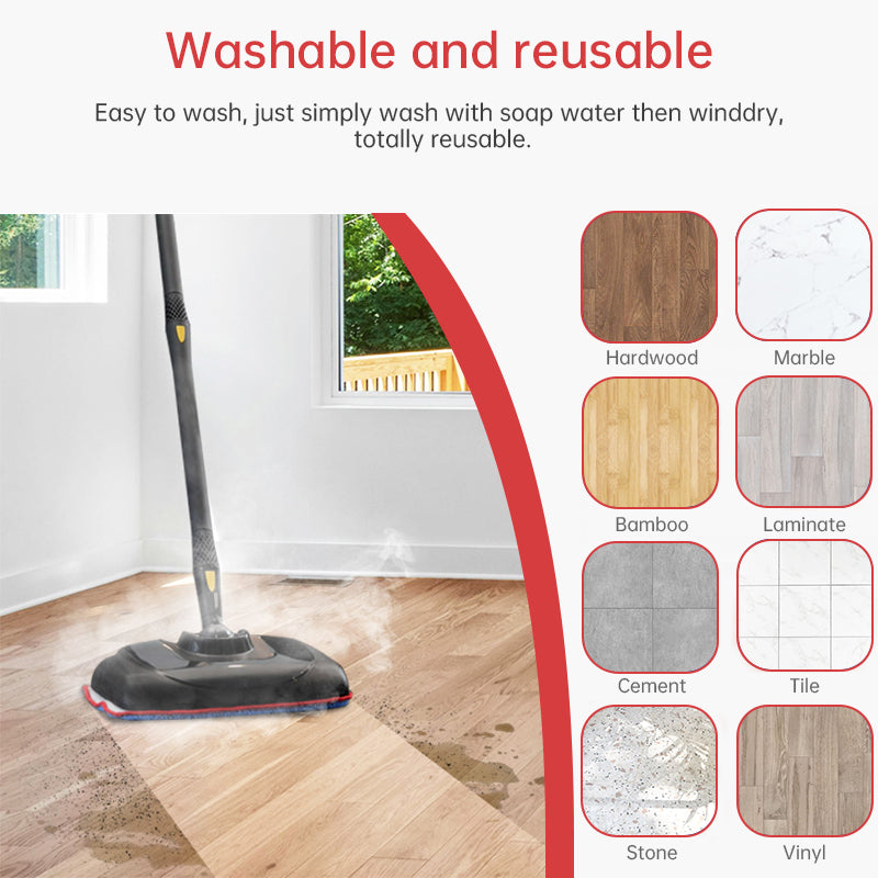 GreeSuit Microfiber Steam Mop Pads, compatible with McCulloch MC1375/MC1385, replace A1375 - 100/101. - V.I.P Digital Presence