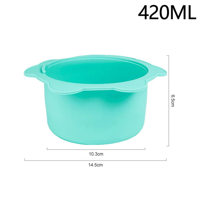 Wax Warmer Heat-resisting Replacement Silicone Bowls Hair Removal Wax With Stirring Stick Non-Stick Pan Hair Removal Tool - V.I.P Digital Presence