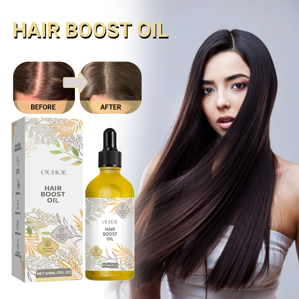 Hair Care Essential Oil Nourishes Hair, Softens Shine, Improves Hair Quality And Moisturizes Hair Care Essential Oil - V.I.P Digital Presence