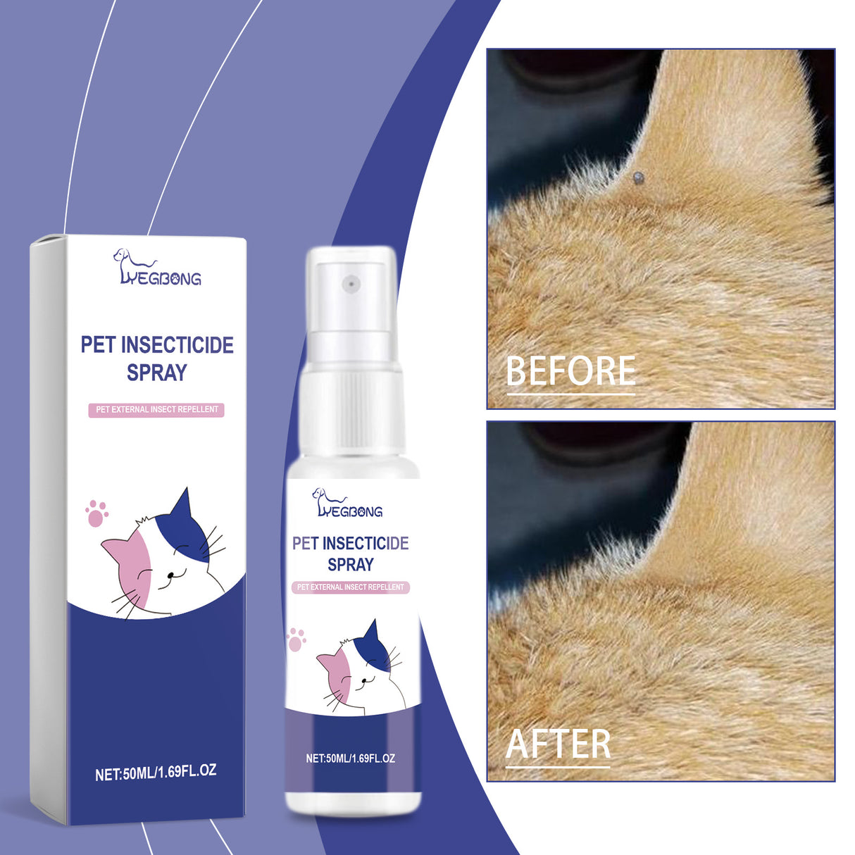 Pet Deodorant Spray, Cat And Dog Flea Liquid Deodorant Body Deodorant Spray - V.I.P Digital Presence