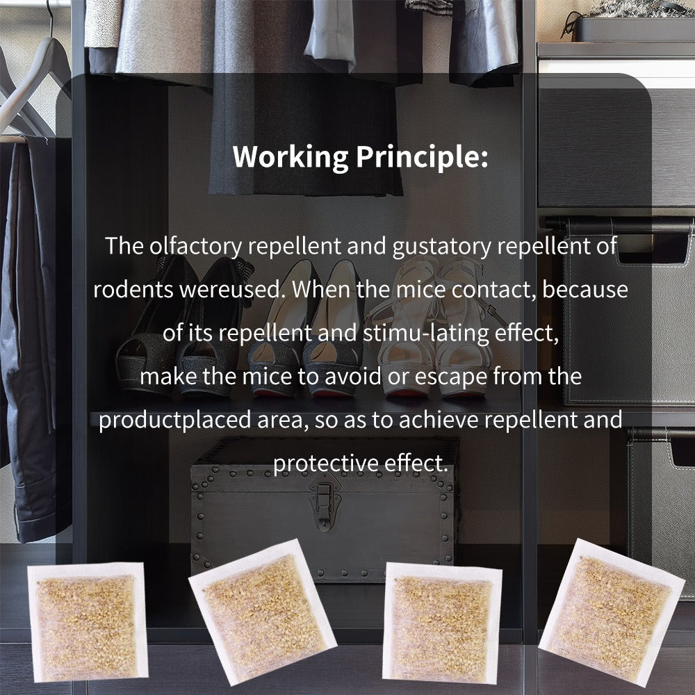 Natural Mouse Rodent Pouch Pest Control Anti Mouse Trap Repel Mice from Nesting & Freshen Air Cinnamon/Peppermint Oils - V.I.P Digital Presence