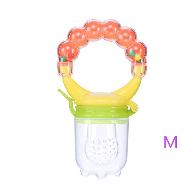 Hot Sale 1 Pcs Food Baby Pacifiers Nipple Pacifiers for Baby Fruit Feeder Nipples Feeding Safe Pacifier Hand Bell Toy - V.I.P Digital Presence