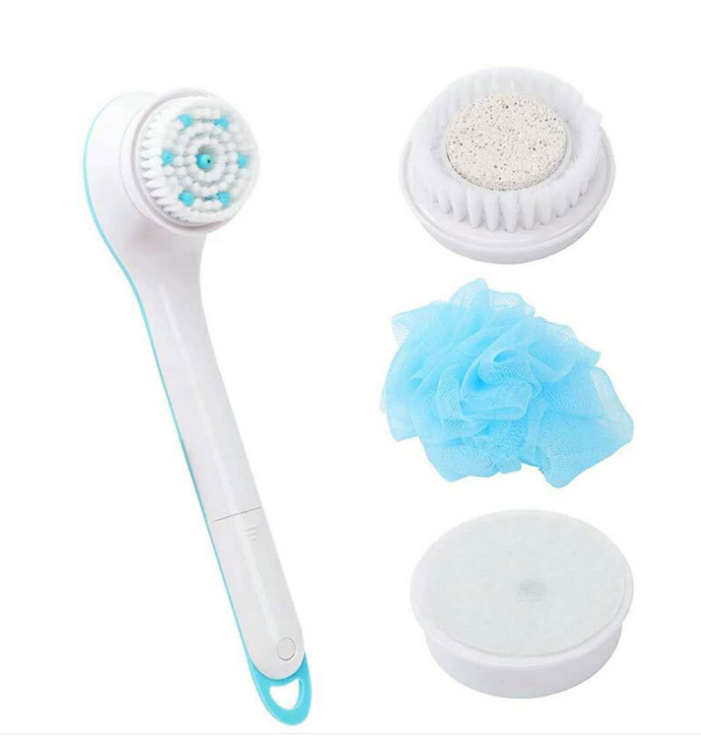 Electric Bath Brush Back Body Bath Shower Sponge Scrubber Brushes With Handle Exfoliating Scrub Skin Massager Exfoliation Bathroom Brush - V.I.P Digital Presence