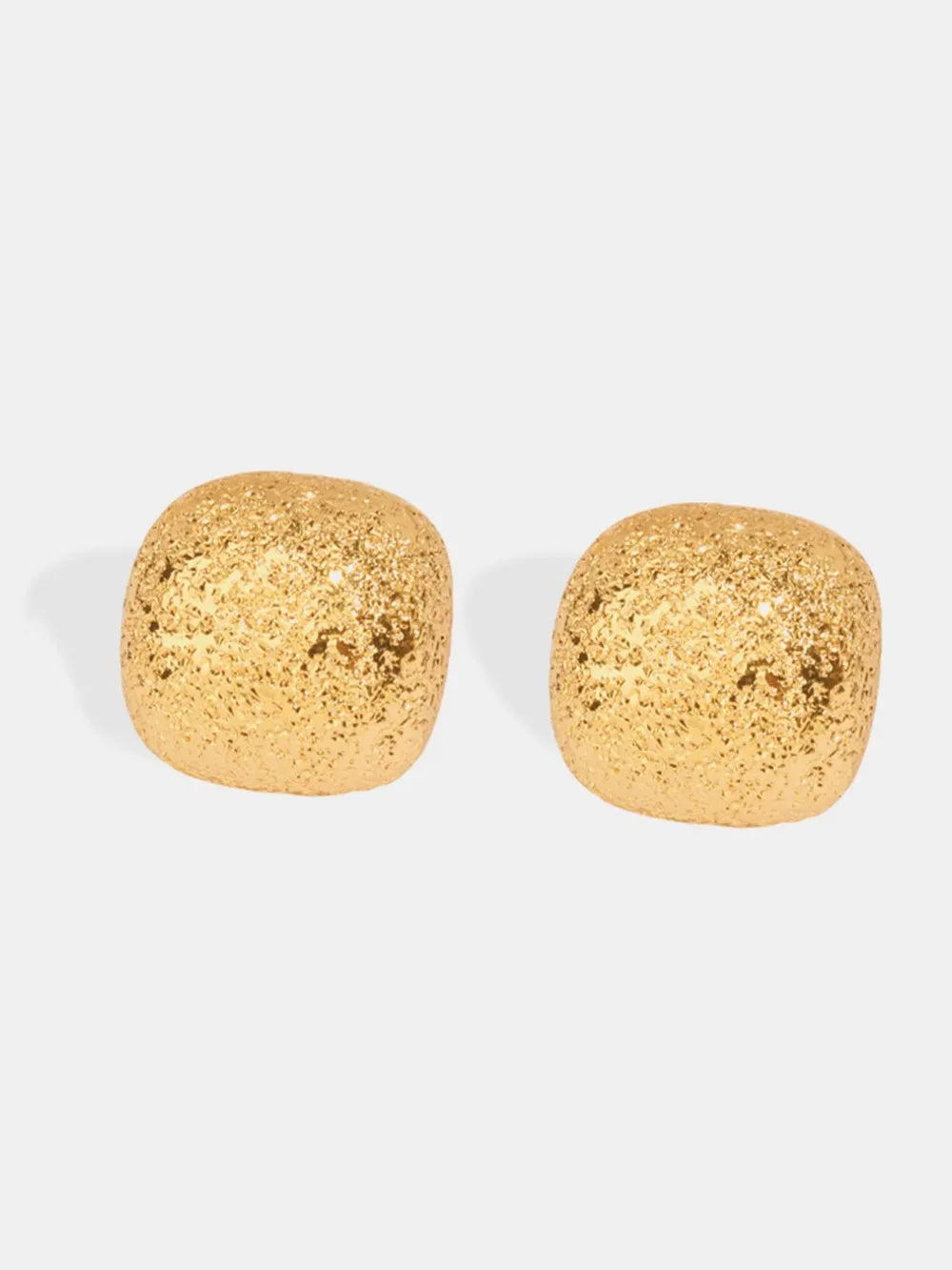 Gold-Plated Geometric Stud Earrings - V.I.P Digital Presence