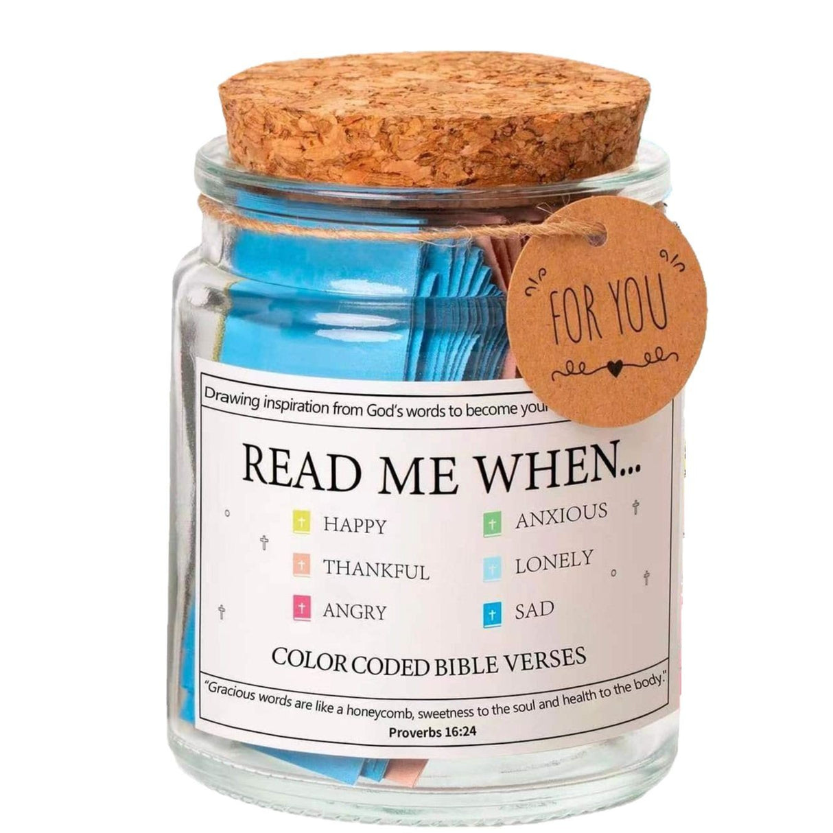 Bible Verses in a Jar, Christian Gifts, Prayer Gifts - V.I.P Digital Presence