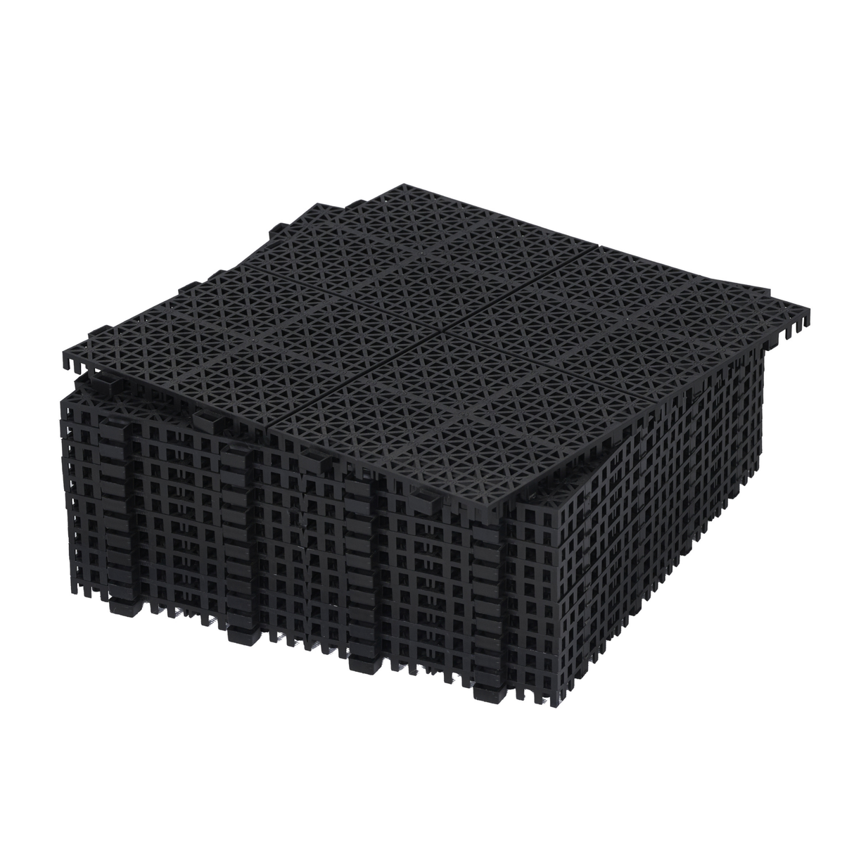 12 x 12 inch black interlocking deck tiles, plastic waterproof, weighing up to 6613 pounds, with a rose pattern pack of 12 - V.I.P Digital Presence