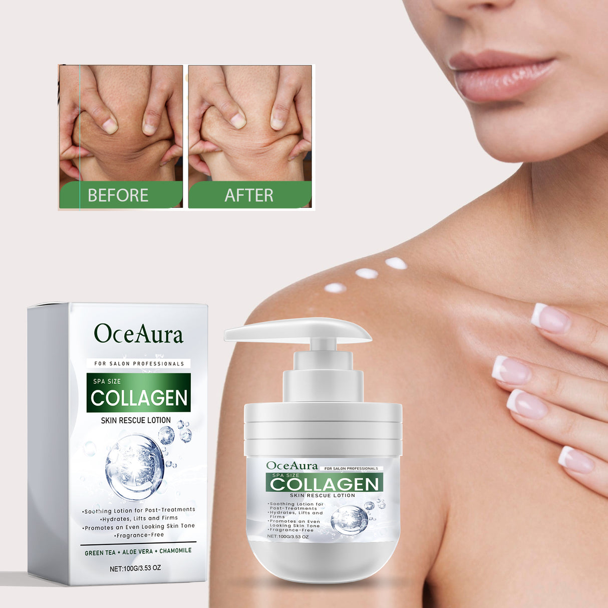 Firming Collagen Body Cream Moisturizes And Repairs Chicken Skin, Prevents Dry, Tender And Smooth Skin, Brightening And Beautifying Skin