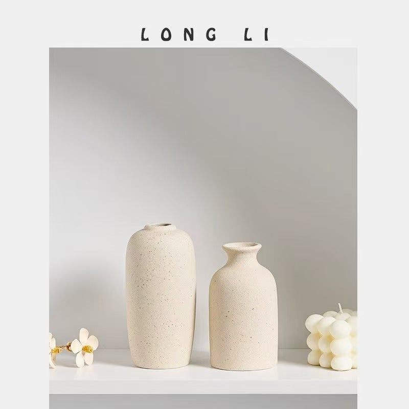 Ceramic Vases Ins Minimally Creative Home Dried Flowers Simulated Flowers Mini Small Flower Utensils Office Ornaments - V.I.P Digital Presence