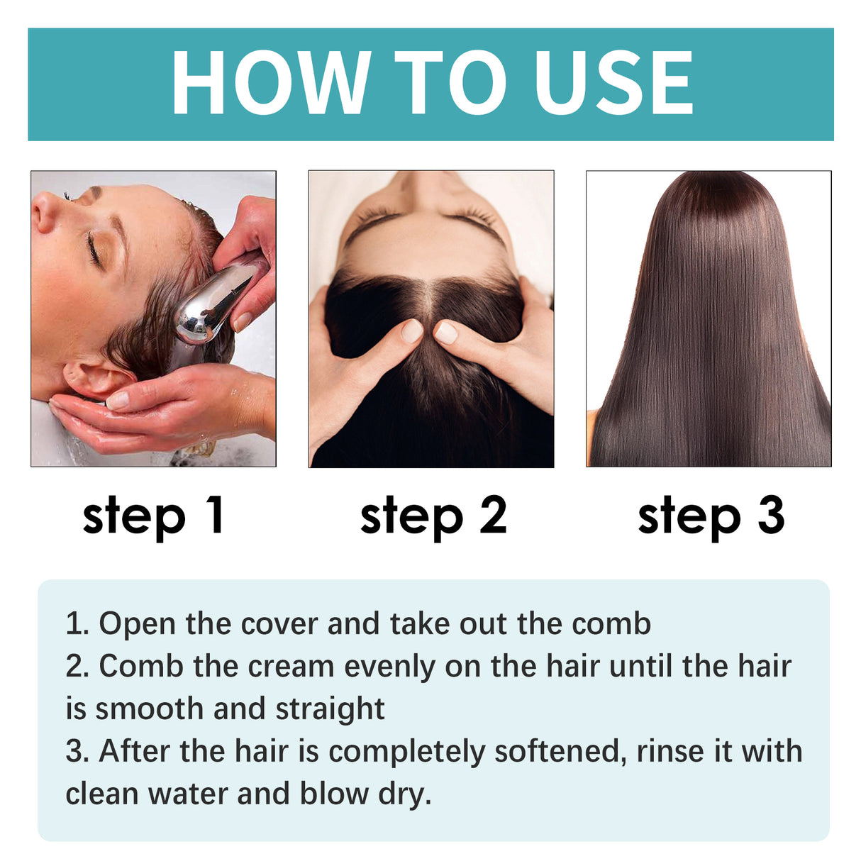 Protein Correcting Hair Straightening Cream, Nourishing Hair Repair Damage Smooth Furry Split Hair Care Cream - V.I.P Digital Presence