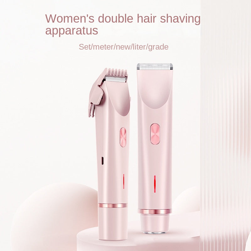 Double headed shaver new electric hair removal device women's private pubic hair removal device - V.I.P Digital Presence