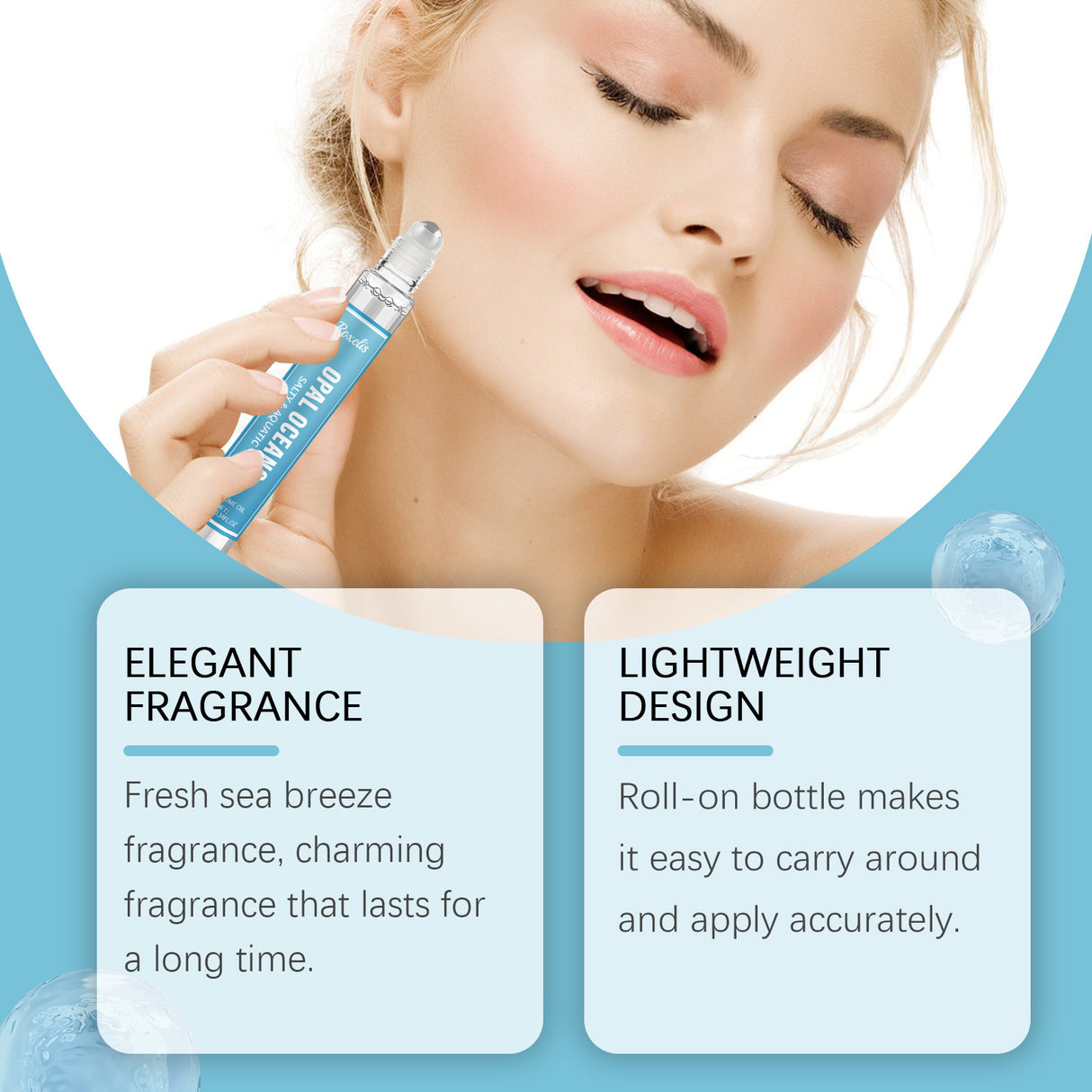 Fresh Ocean Perfume Ball Natural Fragrance Lasting Fragrance Date Sea Breeze Tune Fresh Rolling Ball Perfume - V.I.P Digital Presence