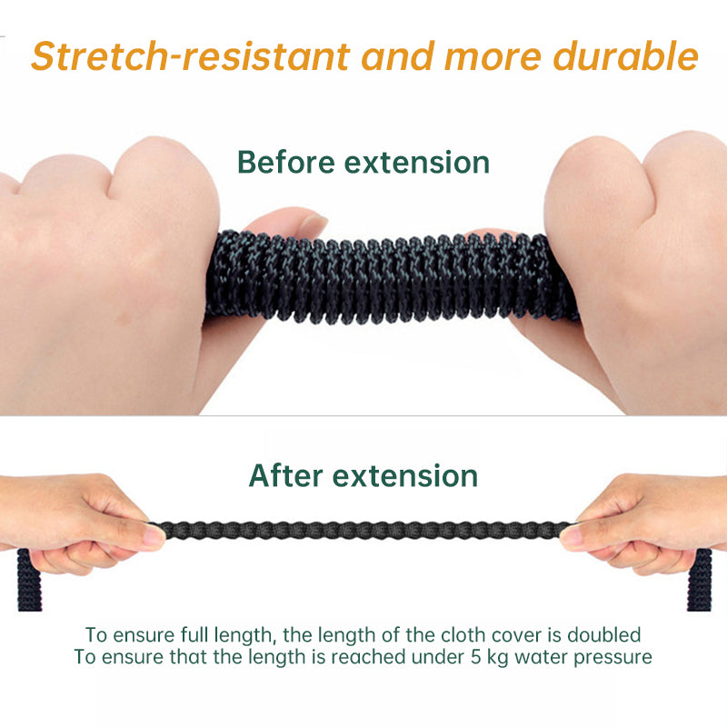 100 - ft Expandable Garden Hose with Nozzle. Light, Durable & Kink - Free for Car Wash & Outdoor Watering - V.I.P Digital Presence