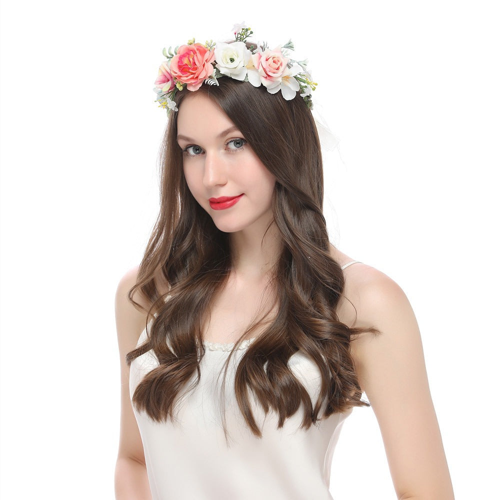 Handmade rattan wreath headband with macaron bright colored headband hairband - V.I.P Digital Presence