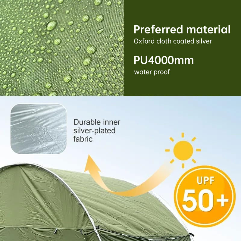 Outdoor car - trunk rear tent with canopy, sun - resistant camping equipment - V.I.P Digital Presence