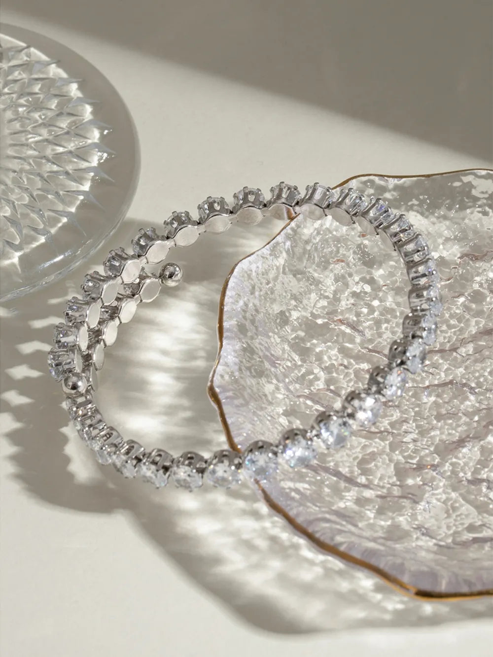 Stainless Steel Inlaid Zircon Bracelet - V.I.P Digital Presence