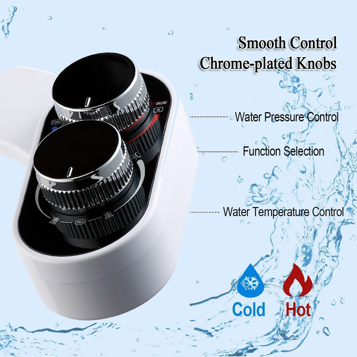 Smart Body Cleaner Unplugged Hot And Cold Water Simple Installation Hip Washing Double Nozzle Toilet Cover Plate - V.I.P Digital Presence