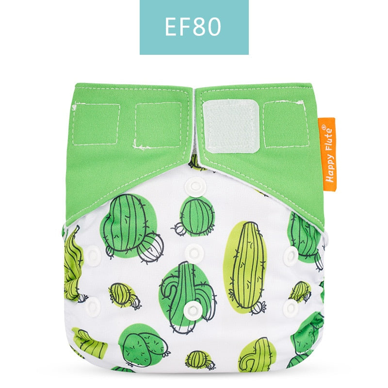 Happy Flute 1 pcs heavy wetter night AIO AI2 baby cloth diaper nappy one size fit all - V.I.P Digital Presence