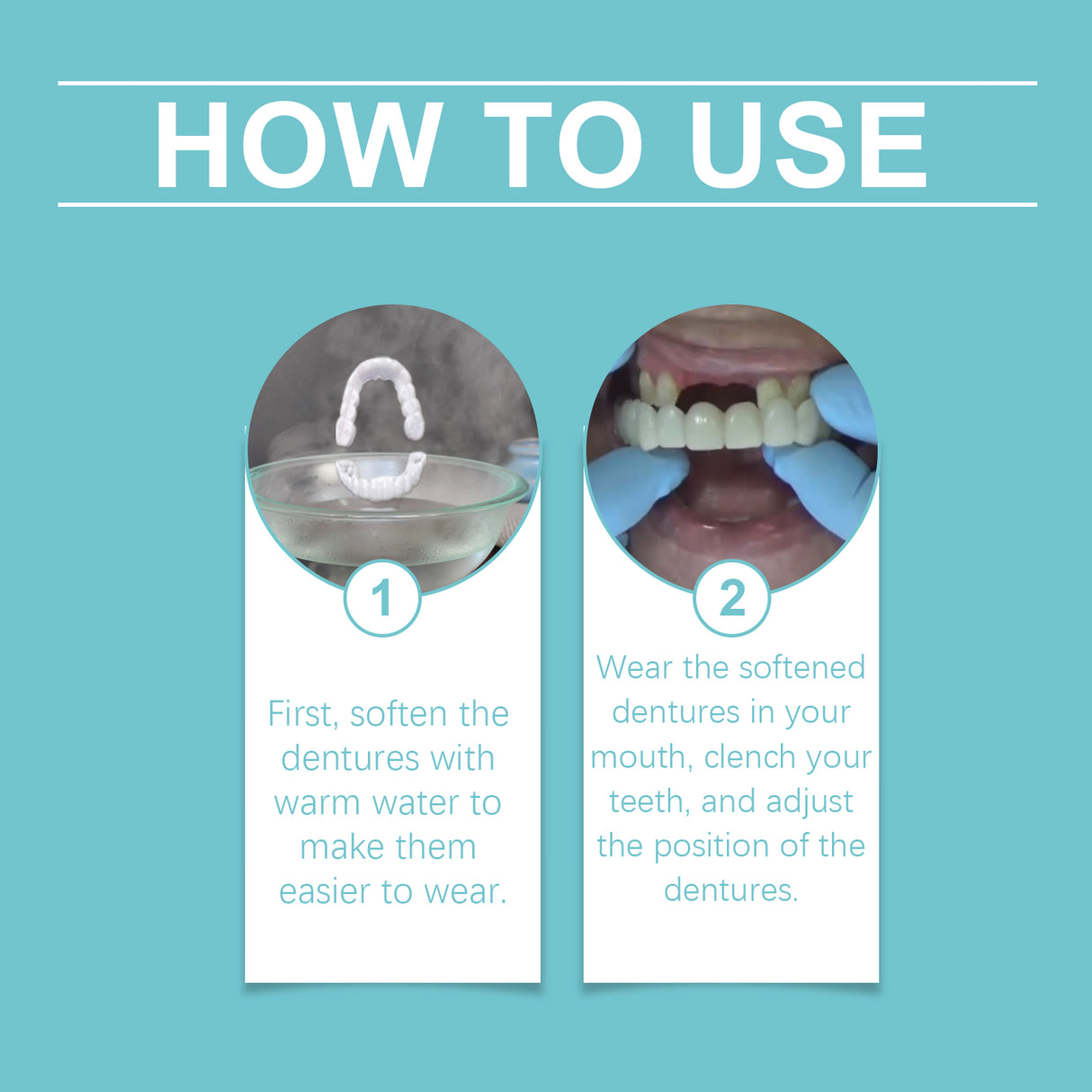 Adjustable Buckle Dentures Comfortable Natural Temporary Fillings Set For Interdental Correction - V.I.P Digital Presence